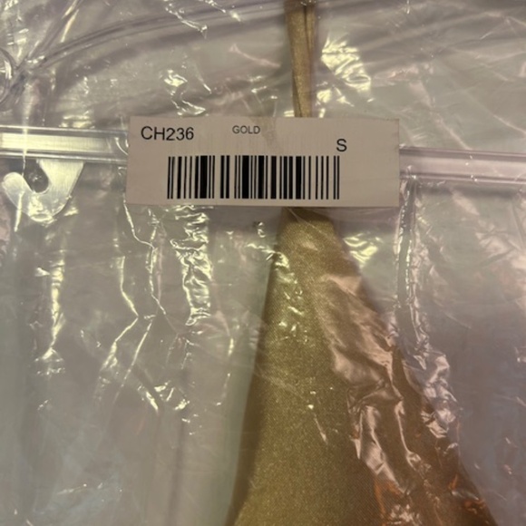 {Ladivine} Cinderella Divine Gold Fitted Satin Dress -S- NWT - Picture 12 of 13